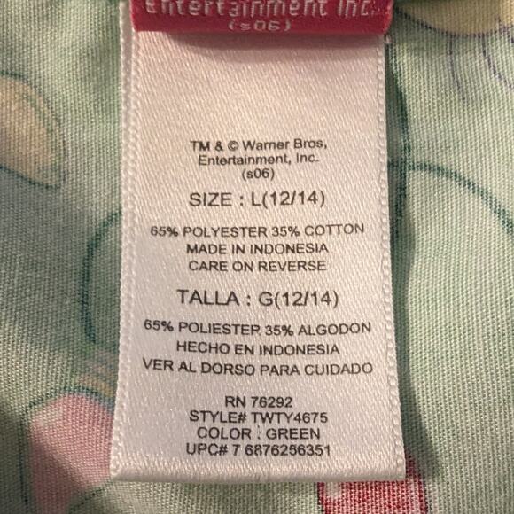 Looney Tunes Tweety Bird Christmas Scrub Large - Picture 5 of 6